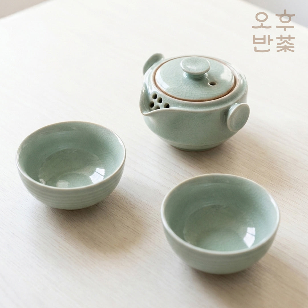 KOHGANE Korean Tea Ceremony Teapot Tea Bowl Ceramic - Tea Ritual Object - view 5