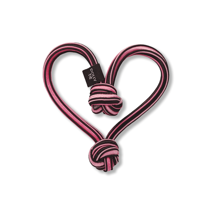Dolly Tie Korean Hair Accessory - Pink Black