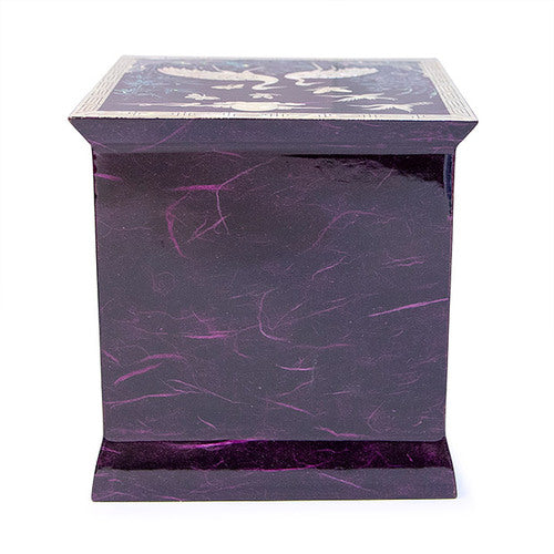 Korean Jewelry Box - Crane & Pine, Purple (by Oh Myung - ho) - view 7