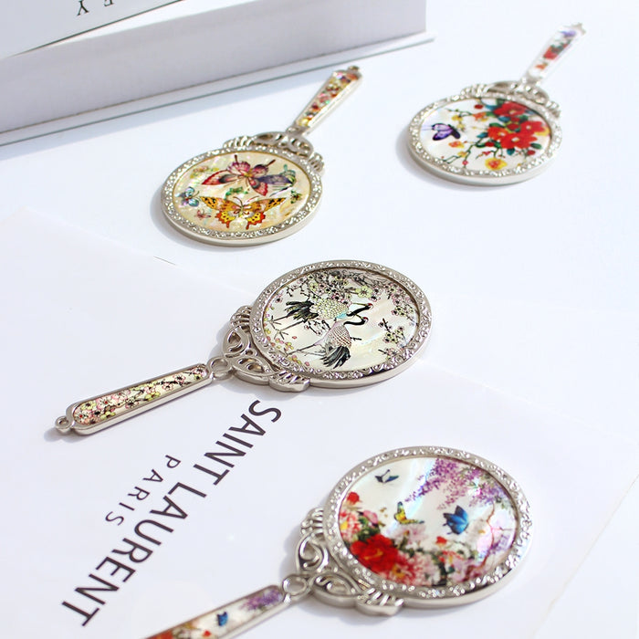 Najeon Mother-of-Pearl Hand Mirror - Gold