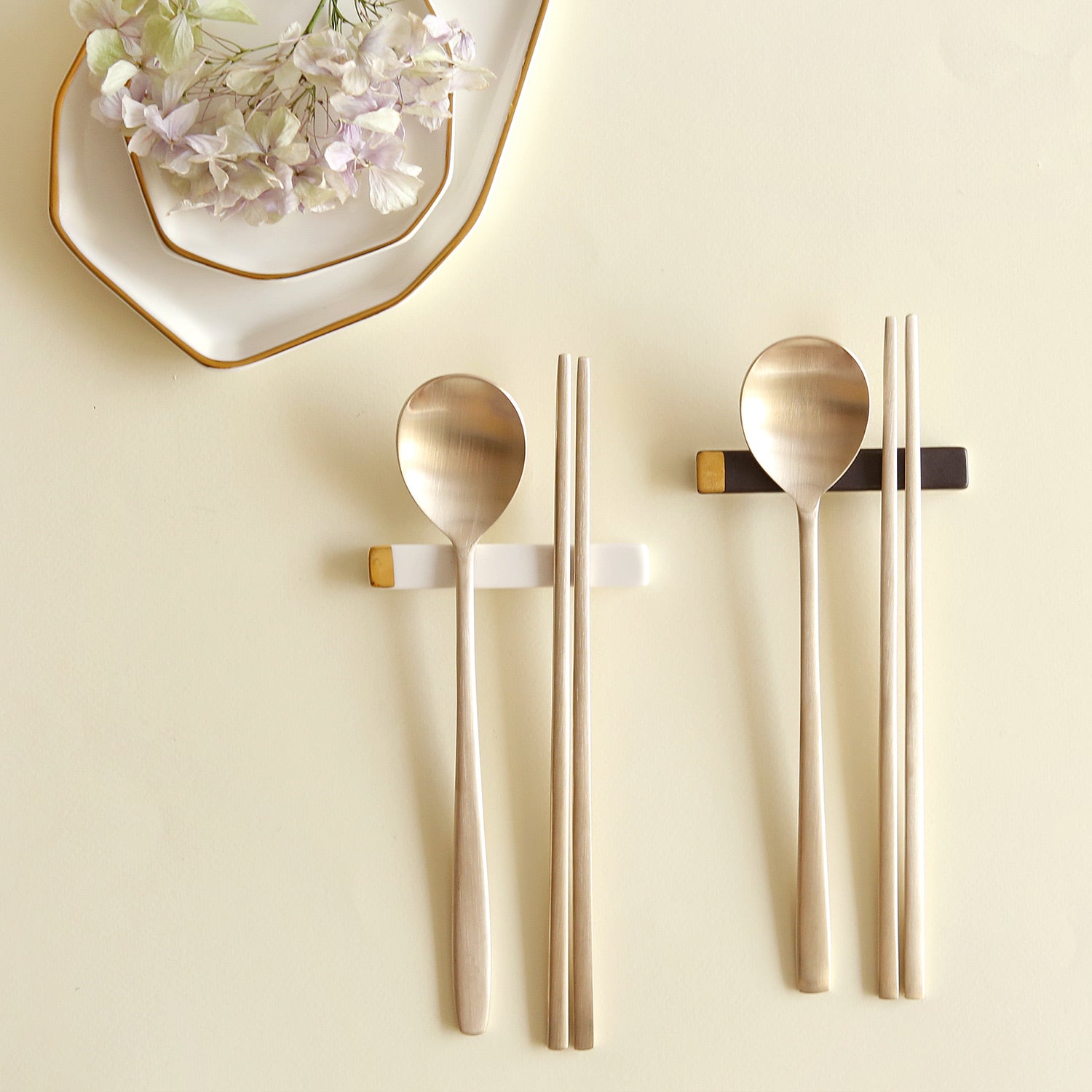 Notdam Bangjja Brass Spoon and Chopstick Set for 1 - view 4