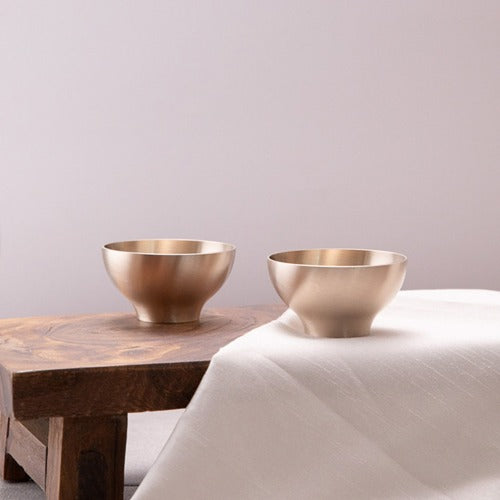 Bangjja Brass Soju Cup - Half-Moon (Set of 2)