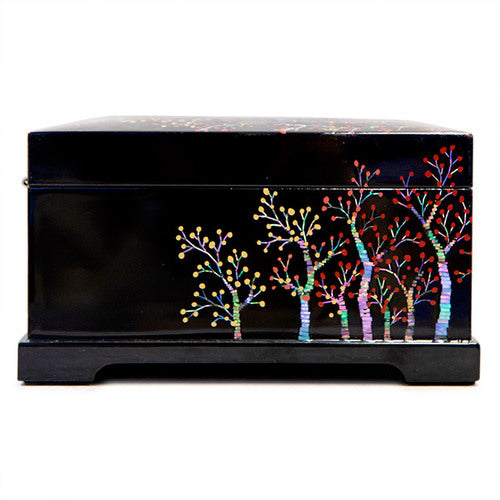 Najeon Mother-of-Pearl Jewelry Box - Black, 2 - Tier - view 6