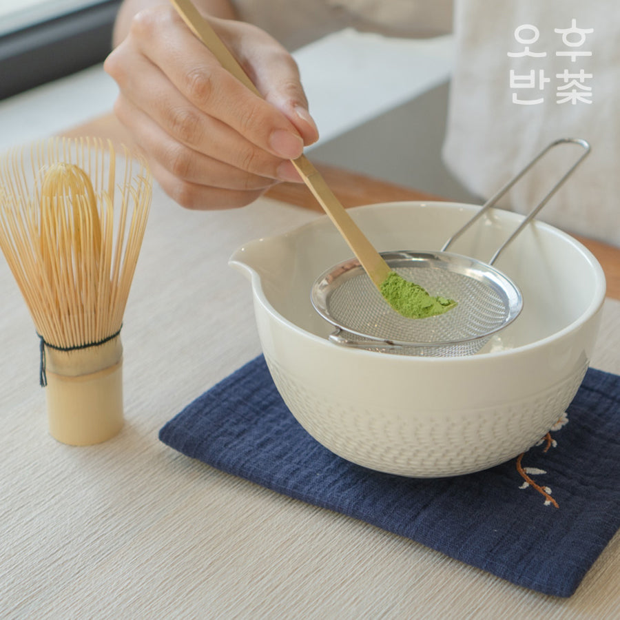 KOHGANE Korean Tea Ceremony Tea Bowl Tea Scoop Matcha Whisk - Tea Ritual Object - view 4