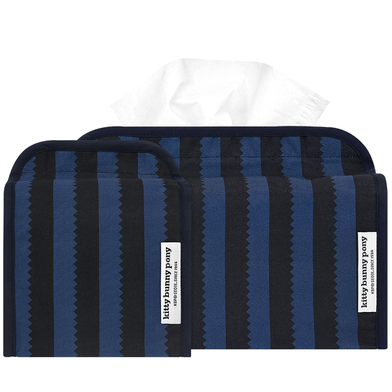 Kitty Bunny Pony Blue Notch Tissuebox Cover