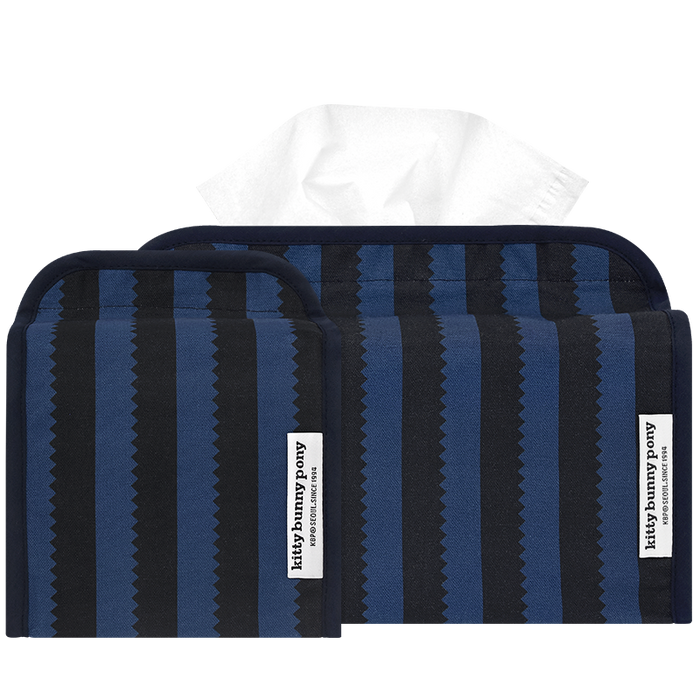 Kitty Bunny Pony Blue Notch Tissuebox Cover