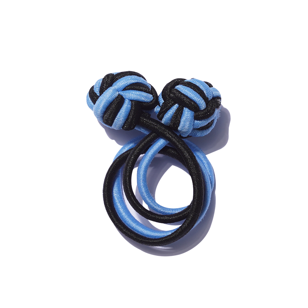 Dolly Tie Korean Hair Accessory - Sky Blue Star