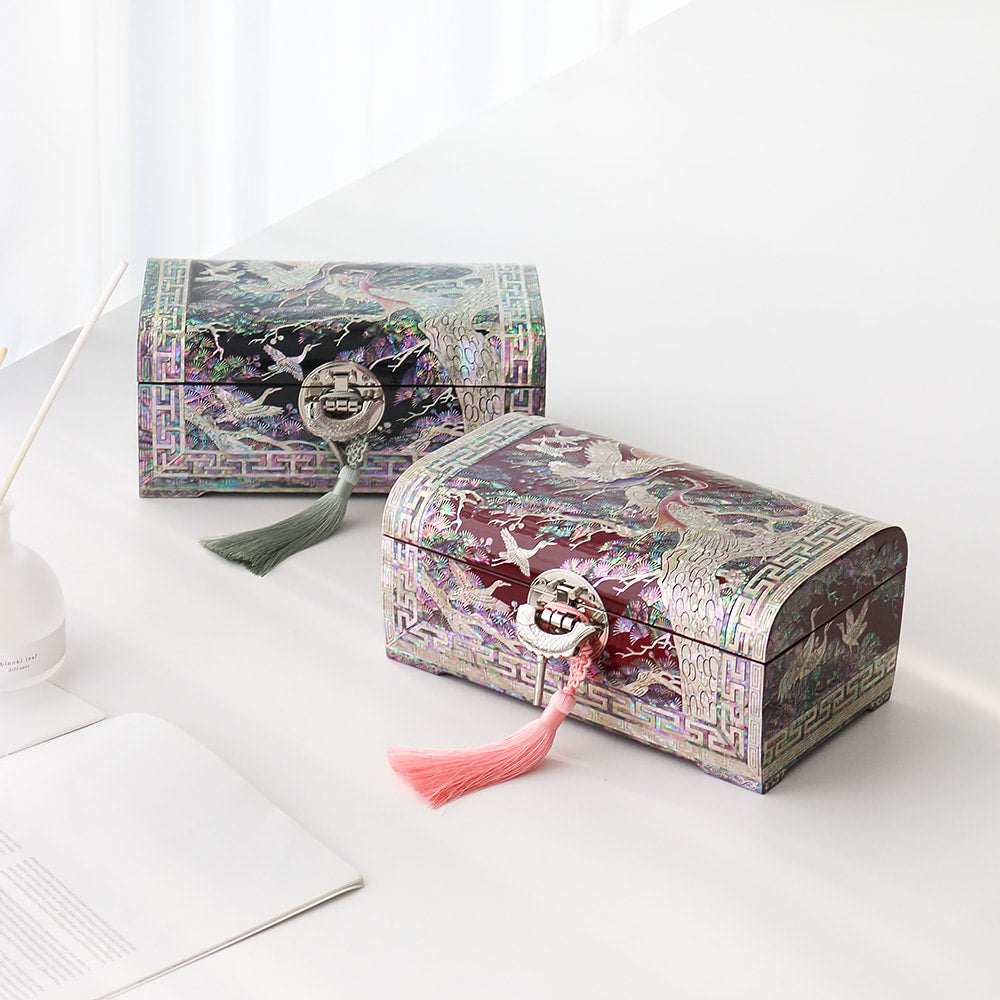 Najeon Mother-of-Pearl Jewelry Box - Crane 24cm - view 7