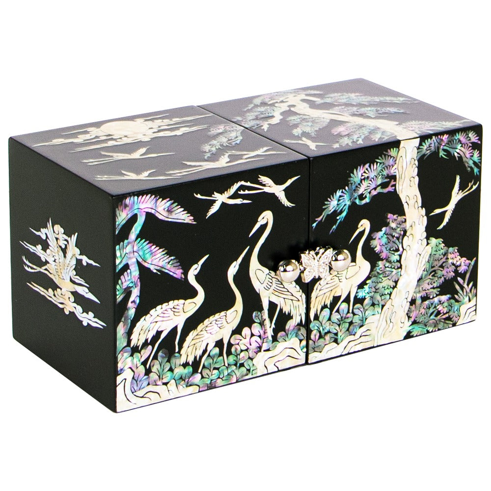 Najeon Mother-of-Pearl Jewelry Box - Peony, Small (II)