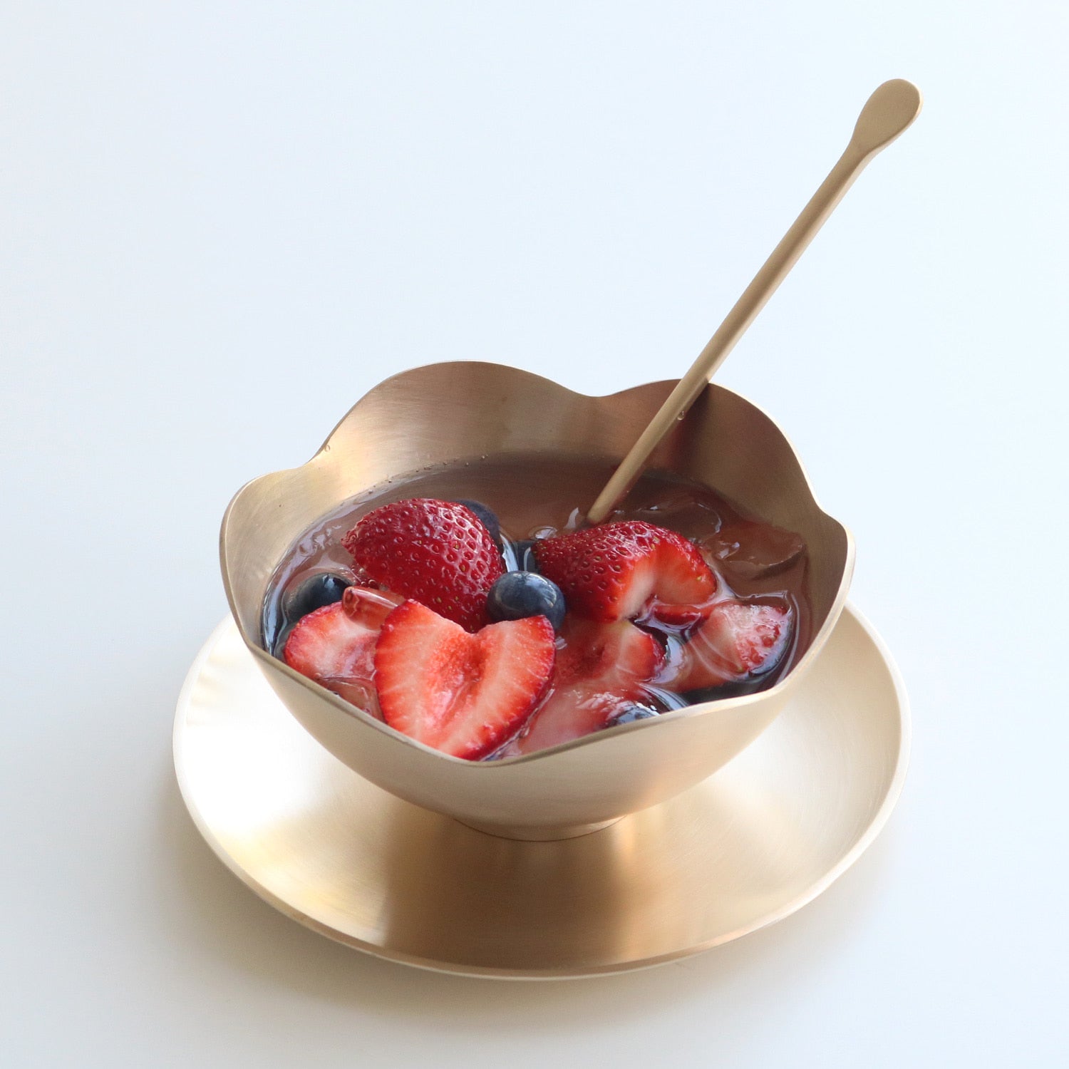 Notdam Bangjja Brass Round Ice Cream Spoon Set of 2 - view 2