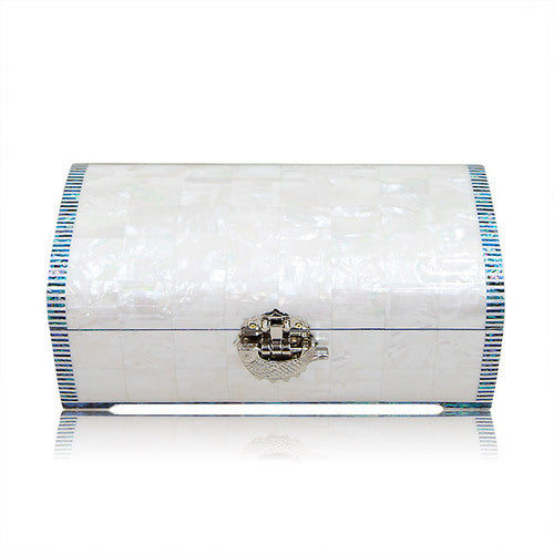 Najeon Mother-of-Pearl Jewelry Box - White, 2 - Tier (III) - view 7