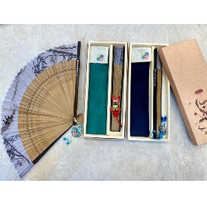 Mother-of-Pearl Folding Fan - Swing Scene - view 2