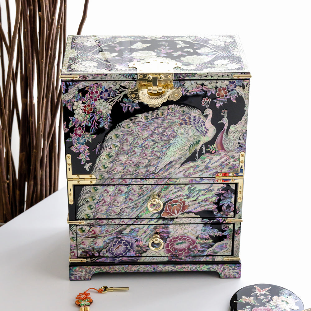 Najeon Mother-of-Pearl Jewelry Box - Black, Large - view 6