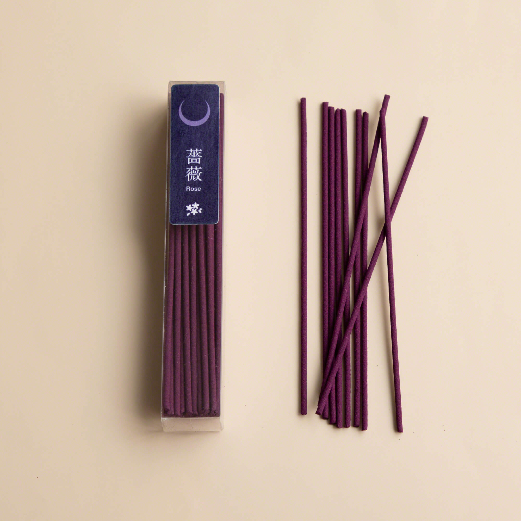 Asayu Japan Incense Gift Set Floral Set Jasmine & Rose low Smoke incense with Mini Nature Aquamarine Incense Holder