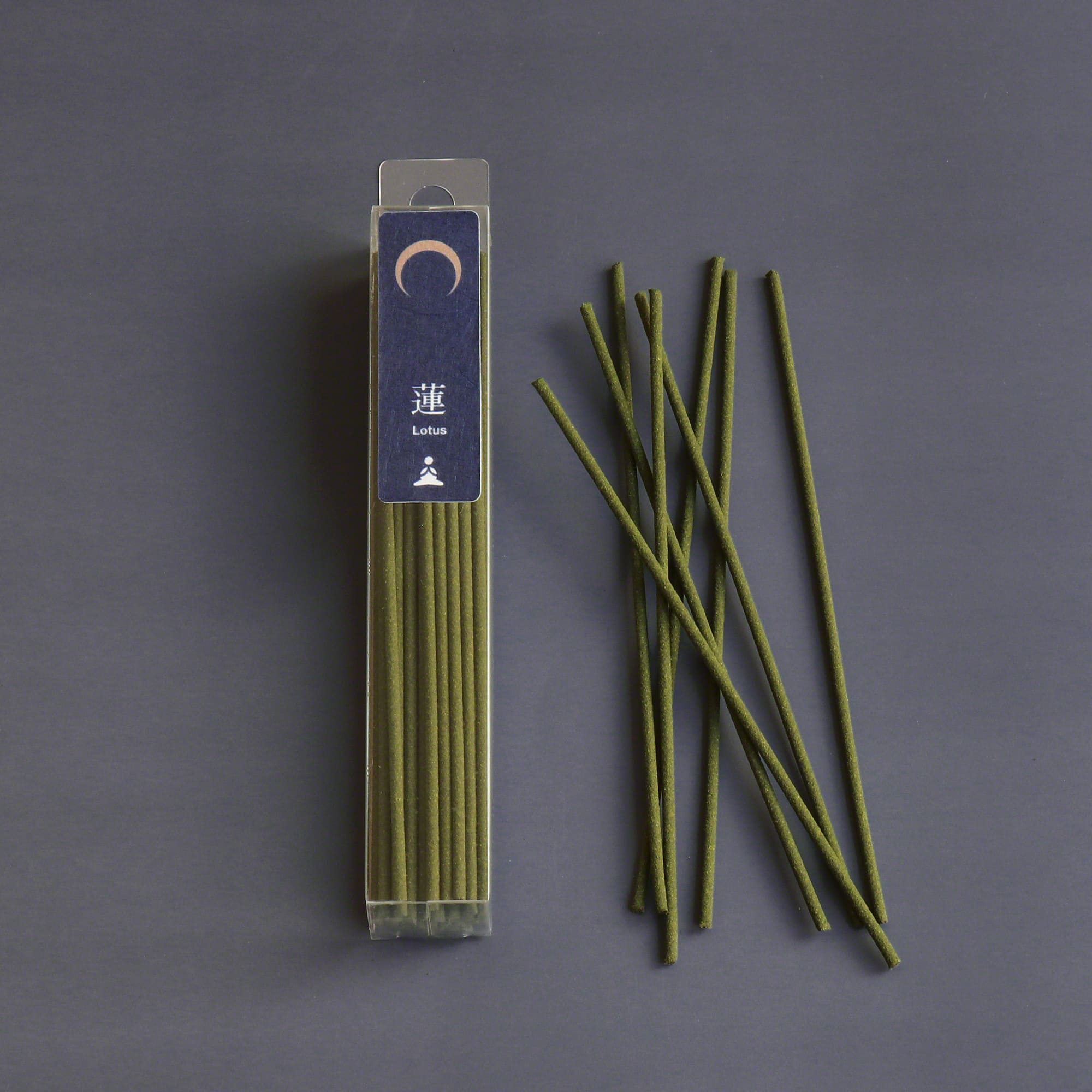 Asayu Japan Low Smoke Incense Gift Set Yoga; Lotus & Sandalwood Incense with Navy Blue Lotus Incense Holder