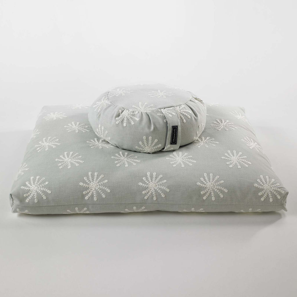 DharmaCrafts Snowflake Zafu Zabuton Set - view 5