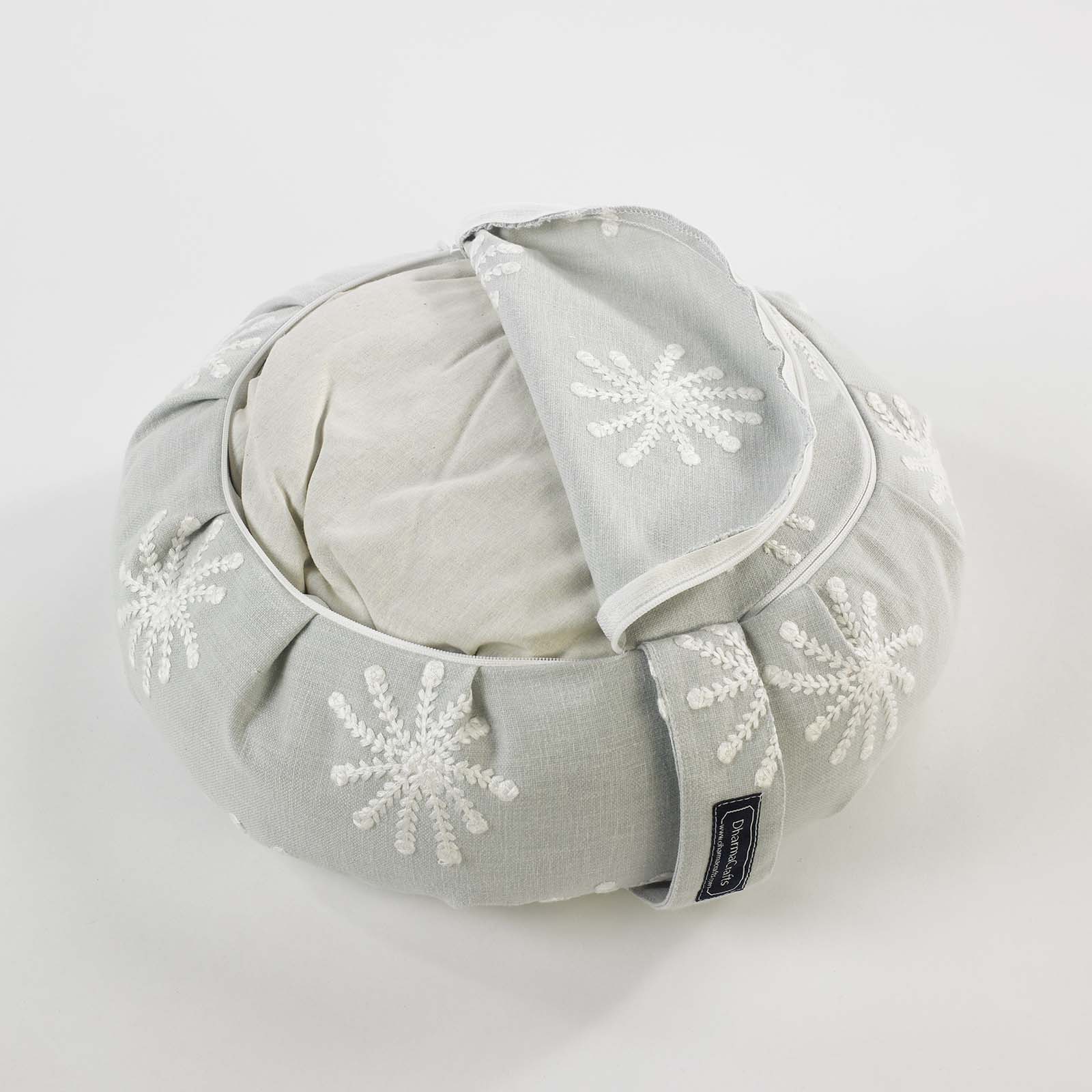 DharmaCrafts Snowflake Zafu Zabuton Set - view 8