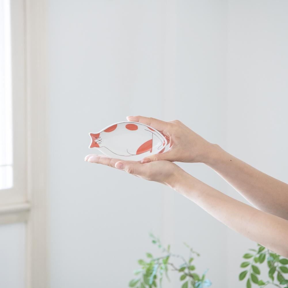 Musubi Kiln Cat Shaped Sauce Plate
