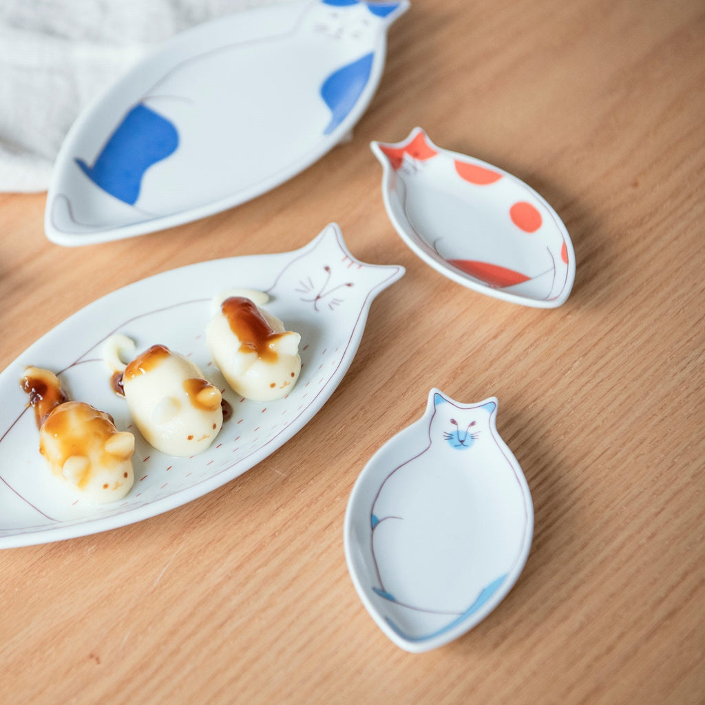 Musubi Kiln Cat Shaped Sauce Plate