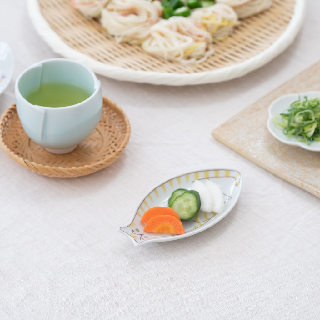 Musubi Kiln Cat Shaped Sauce Plate