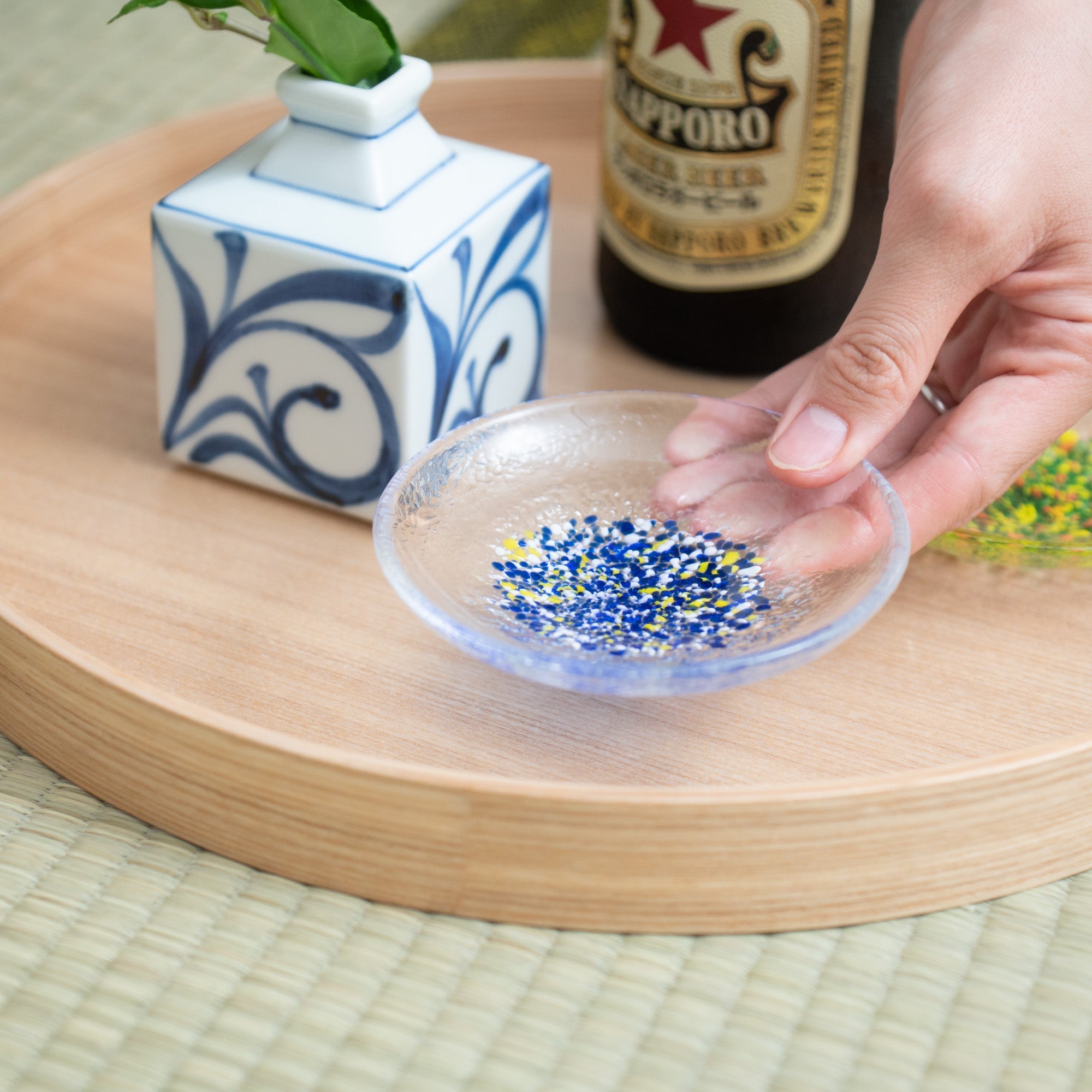 Musubi Kiln Four Seasons Color Sauce Plate
