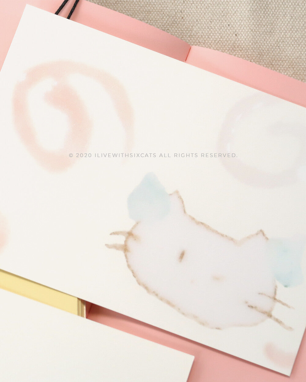 Inside Object Korean Stationery - Cat Postcard - view 3