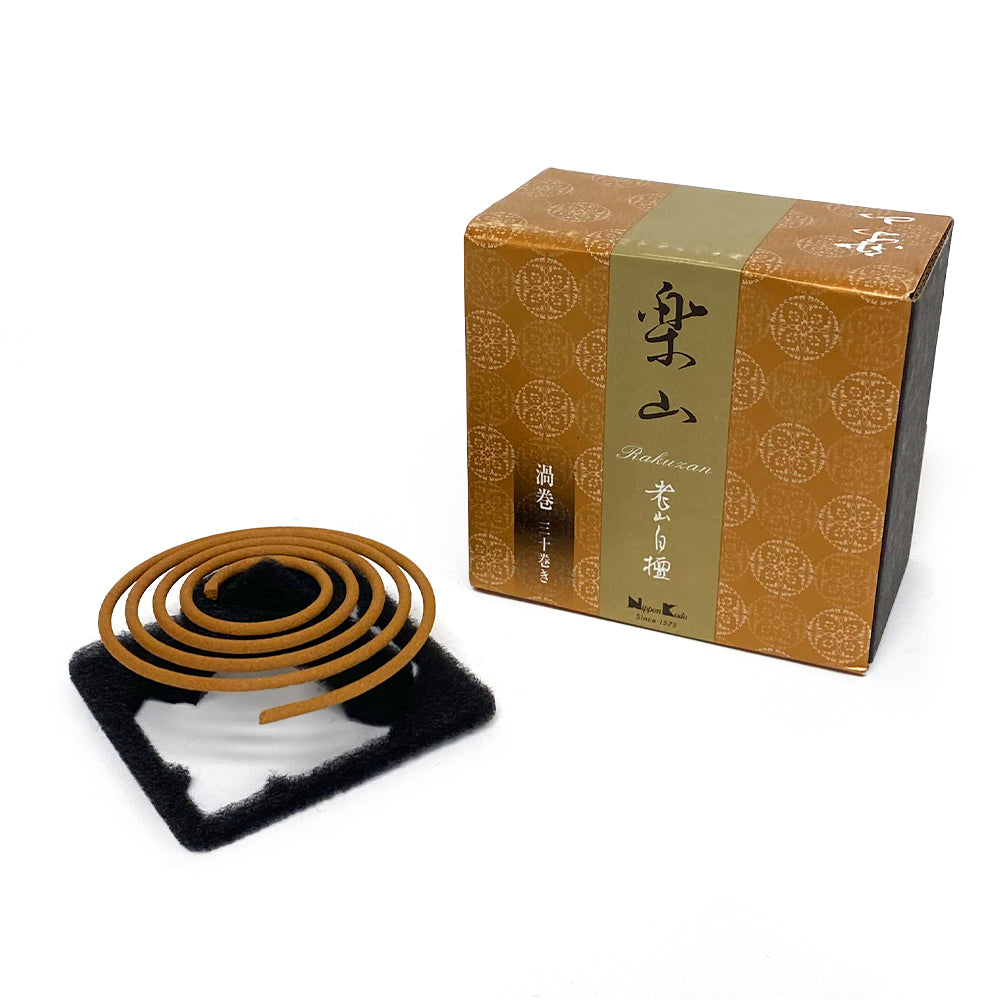 Nippon Kodo RAKUZAN - Rouzan Byakudan (Rouzan Sandalwood) 30 coils