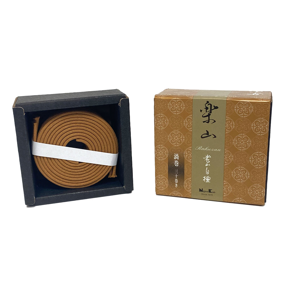 Nippon Kodo RAKUZAN - Rouzan Byakudan (Rouzan Sandalwood) 30 coils