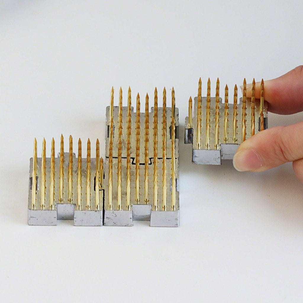 Wazakura 4PCS of 1.25"x1.18"(32x30mm) Interlocking Mini Kenzan