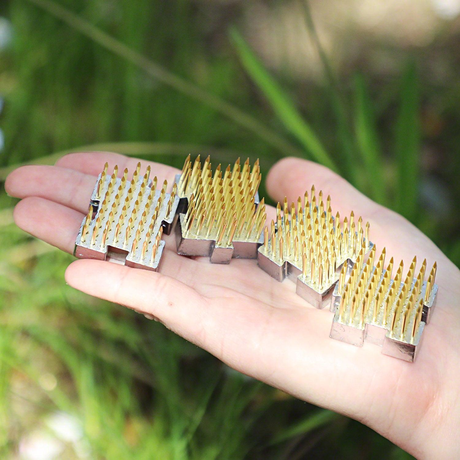 Wazakura 4PCS of 1.25"x1.18"(32x30mm) Interlocking Mini Kenzan