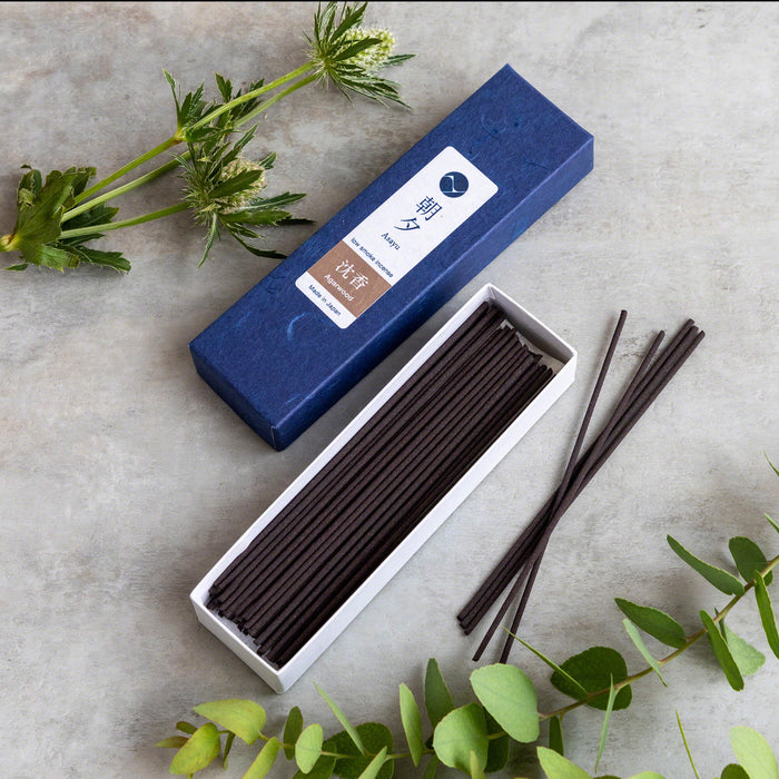 Asayu Japan 100% Natural Agarwood Low Smoke Incense Sticks 20g