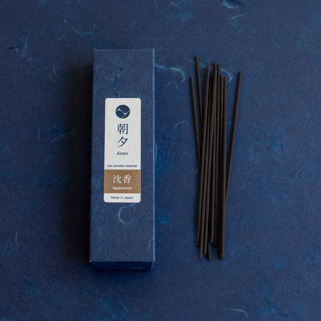 Asayu Japan 100% Natural Agarwood Low Smoke Incense Sticks 20g