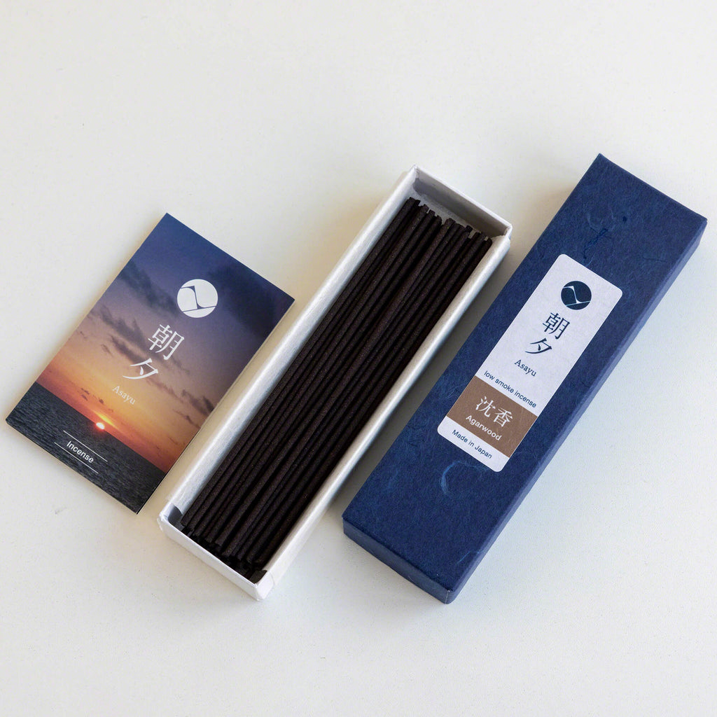 Asayu Japan 100% Natural Agarwood Low Smoke Incense Sticks 20g