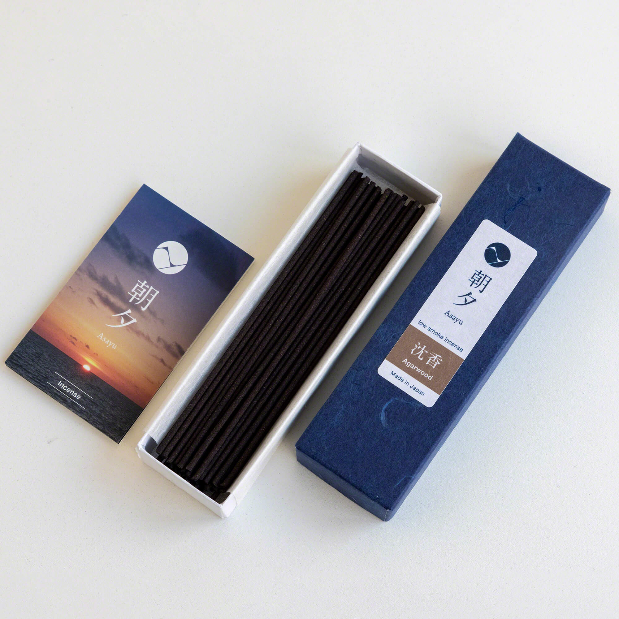 Asayu Japan 100% Natural Agarwood Low Smoke Incense Sticks 20g
