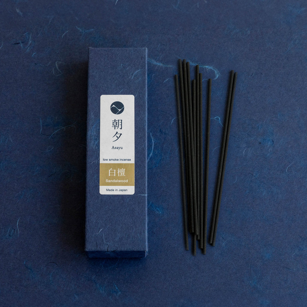 Asayu Japan Low Smoke Incense Sticks 20g [ Sandalwood Scent ]