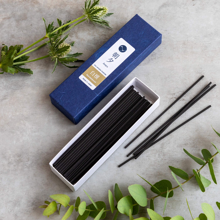 Asayu Japan Low Smoke Incense Sticks 20g [ Sandalwood Scent ]