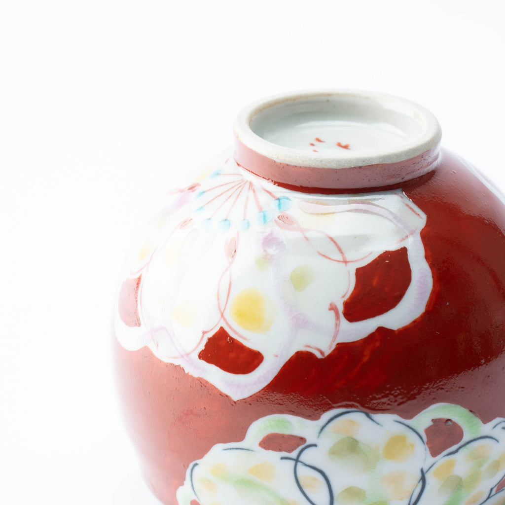 Musubi Kiln Polychrome Flowers Yunomi Japanese Teacup