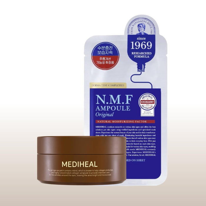 Mediheal N.M.F Ampoule Mask + Retinol Collagen Eye Patch