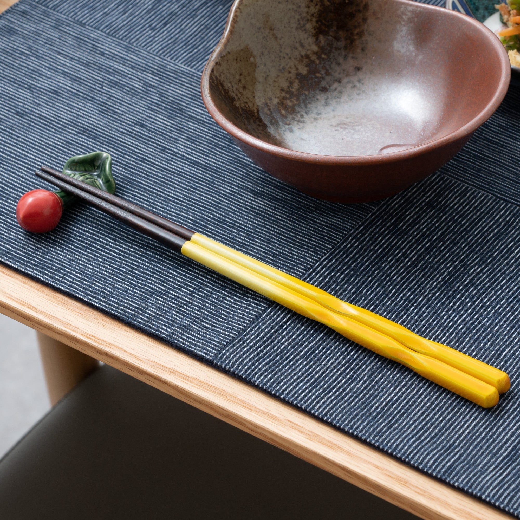 Musubi Kiln Yellow Perfect Fit Dishwasher Safe Wakasa Lacquer Reusable Chopsticks