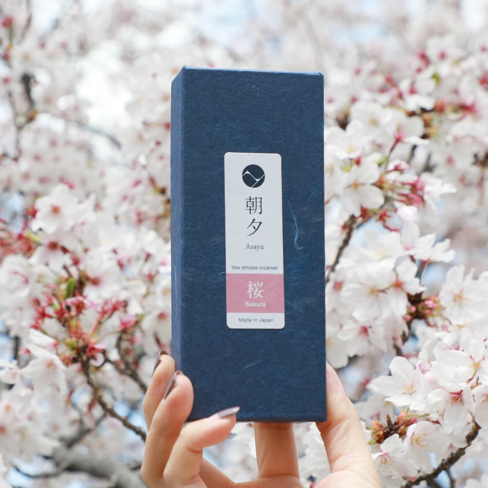 Asayu Japan Sakura Cherry Blossom Low Smoke Incense Sticks 40g