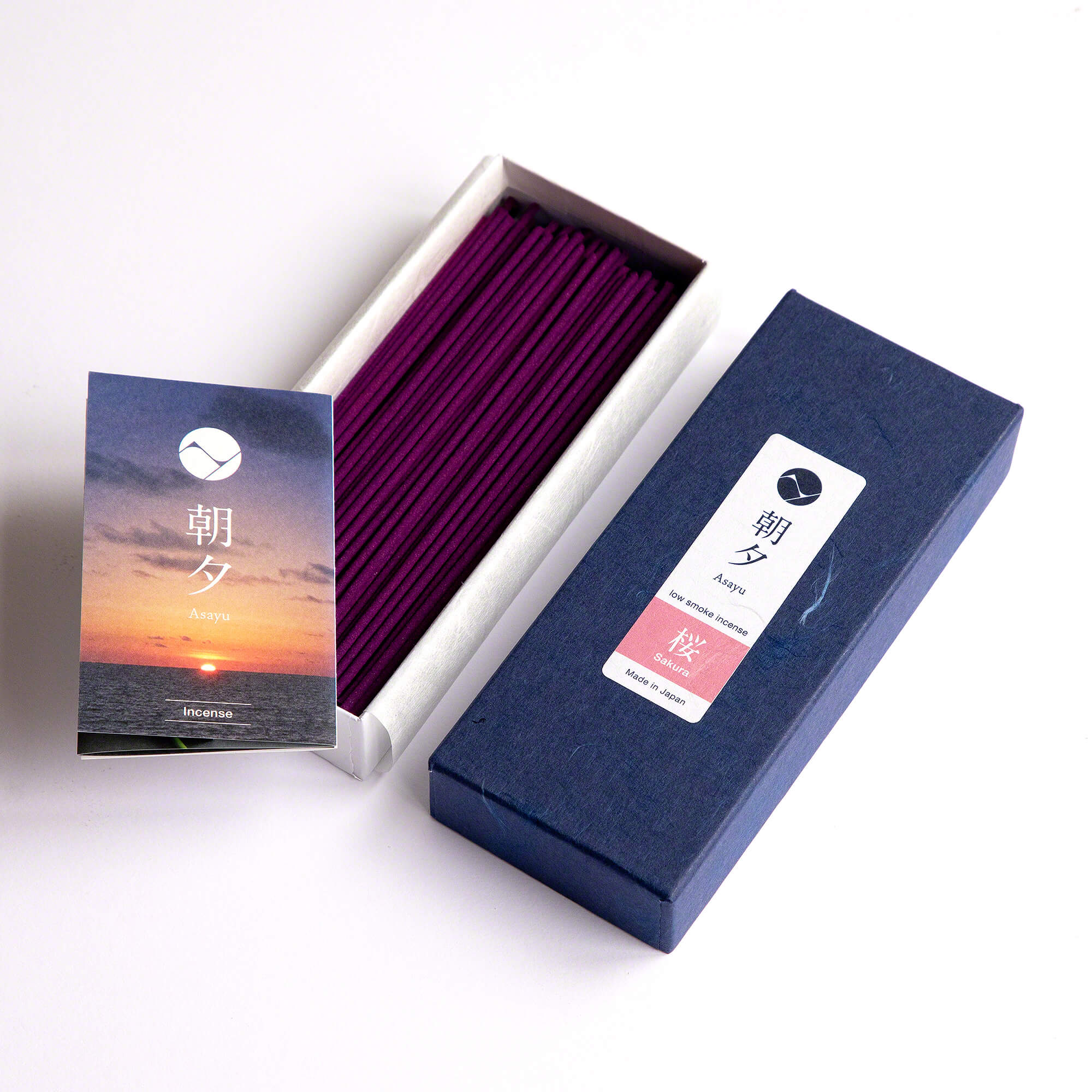 Asayu Japan Sakura Cherry Blossom Low Smoke Incense Sticks 40g