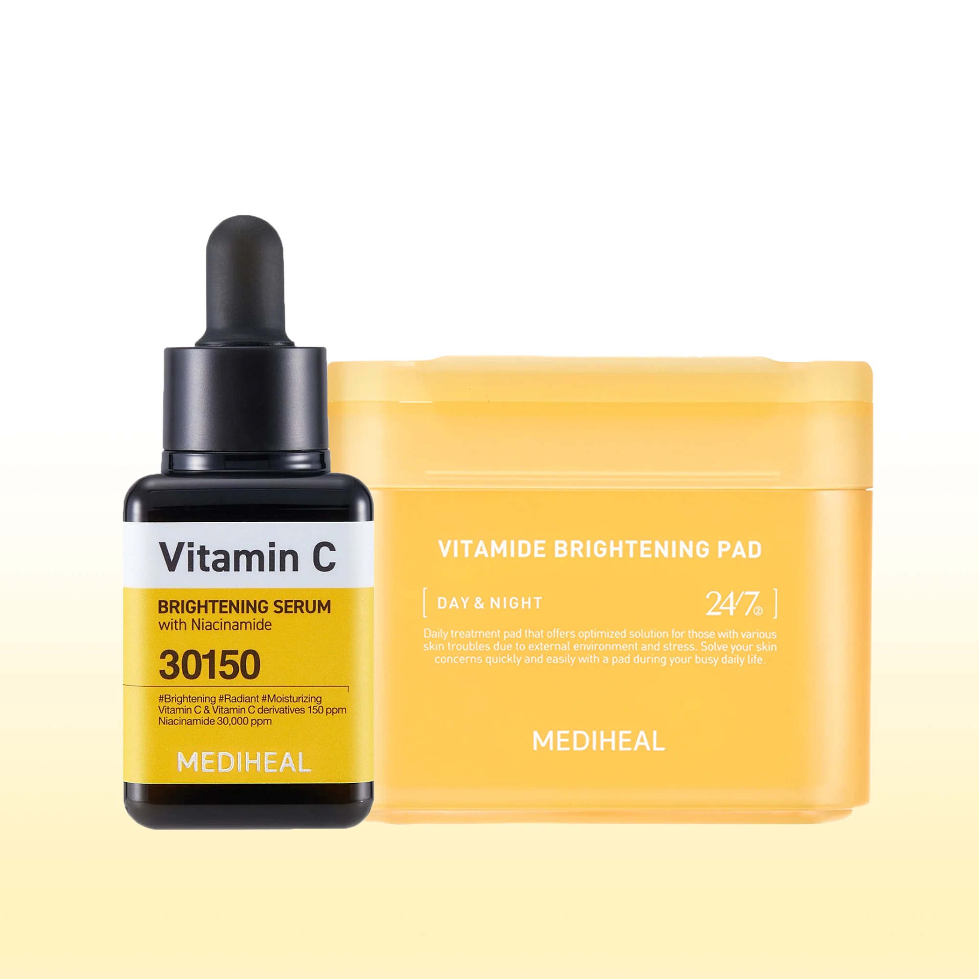 Mediheal Vita Brightening Duo (Vitamide Brightening Pad + Vitamin C Brightening Serum)