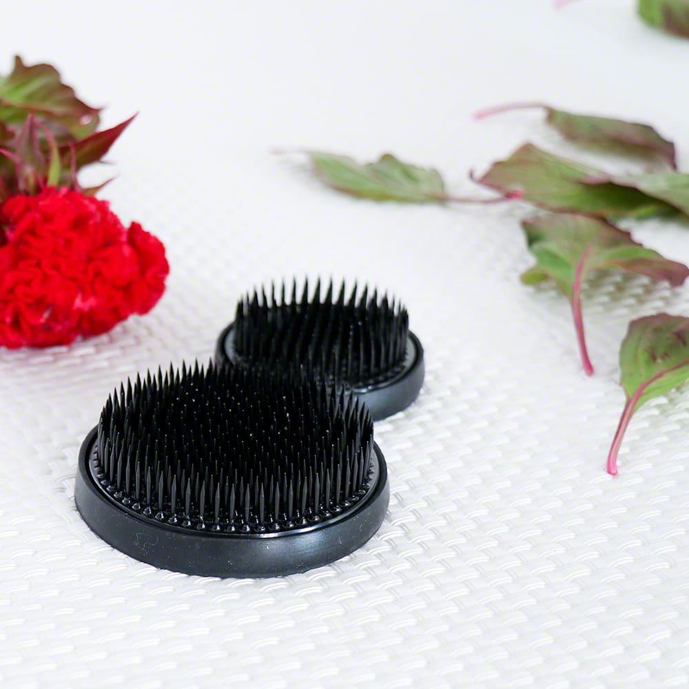 Wazakura Premium Black Ikebana Kenzan Flower Pin Frog