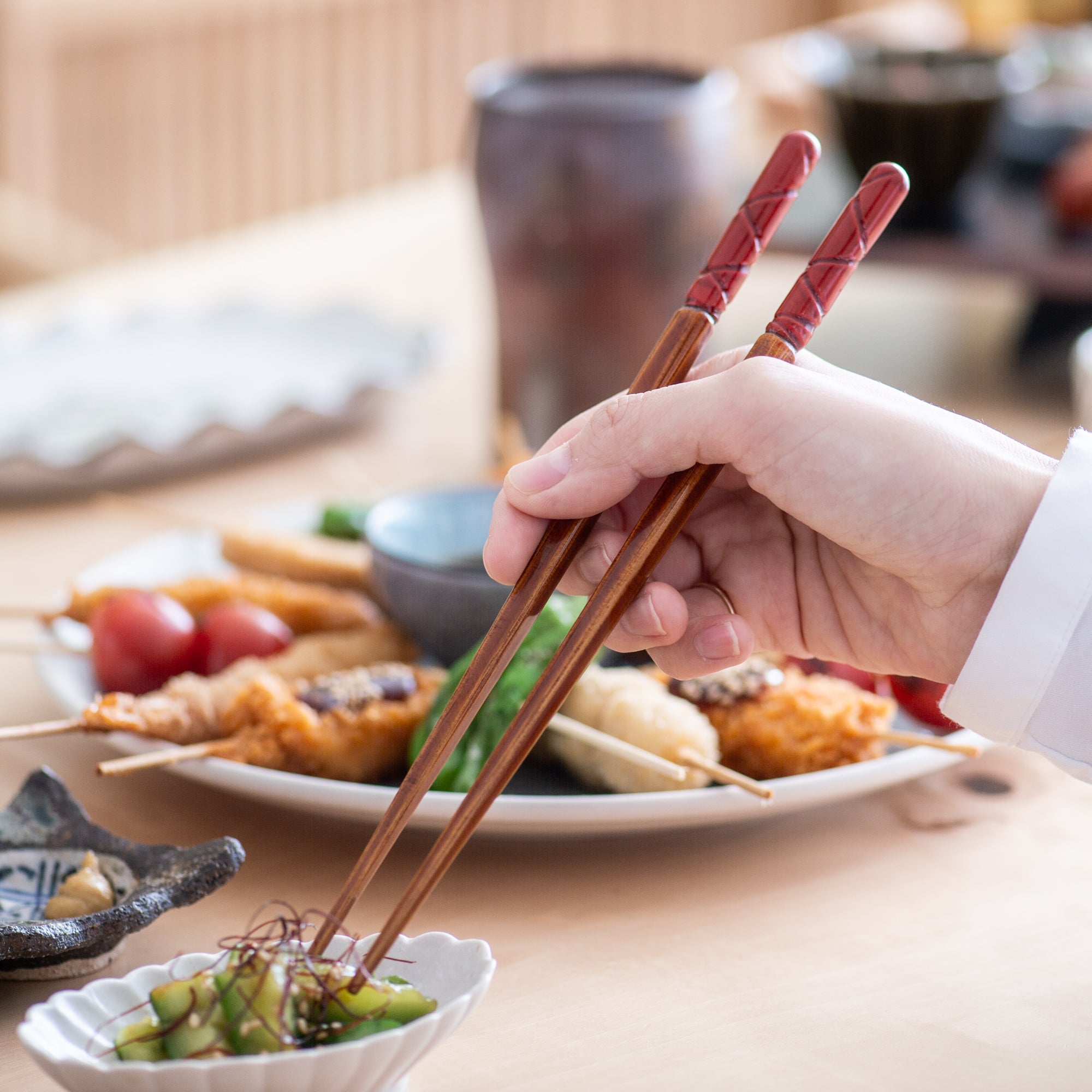 Musubi Kiln Tortoiseshell Pattern Bamboo Chopsticks