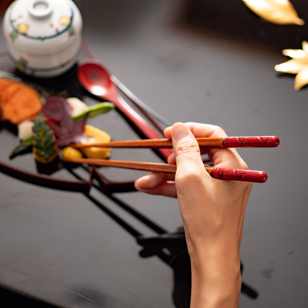 Musubi Kiln Tortoiseshell Pattern Bamboo Chopsticks