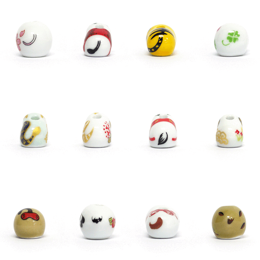 Nippon Kodo ARITA CHINESE ZODIAC INCENSE HOLDER SET- 1 each of all 12