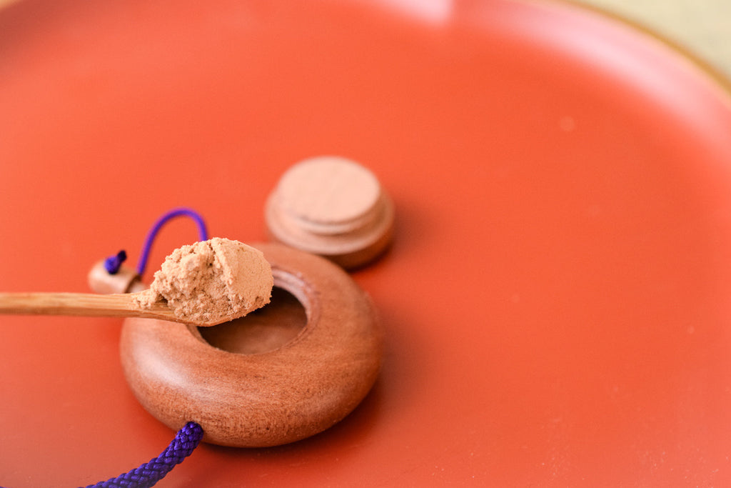 Juttoku Cherry Wood Powder Incense Container - Small - view 3
