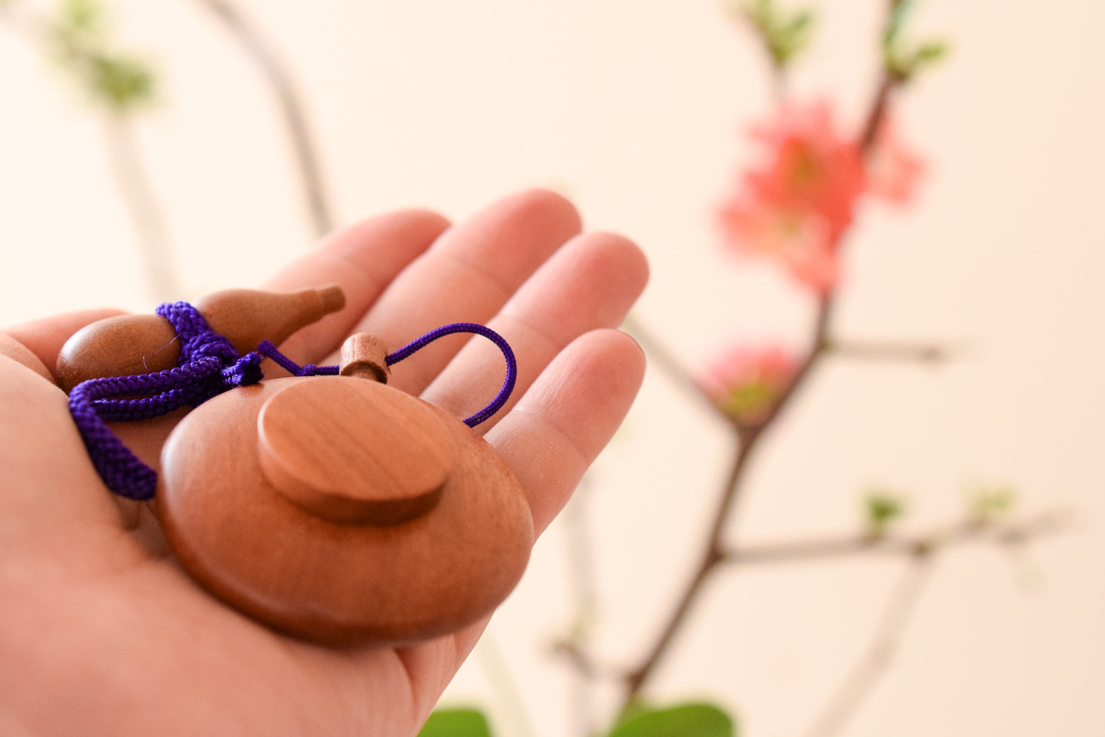 Juttoku Cherry Wood Powder Incense Container - Large - view 3